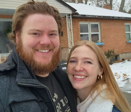 Aspyn Brown with her husband Mitch Thompson